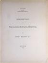 MEDICINE/SCIENCE  BILLINGS, JOHN SHAW. Description of the Johns Hopkins Hospital.  1890